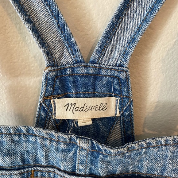 Madewell Denim Short Overalls in Phillips Wash. Size S. - Picture 3 of 4